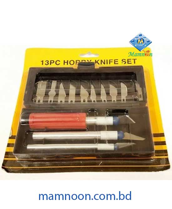 13 pc Hobby Knife Set with Cutting Tools Se 1