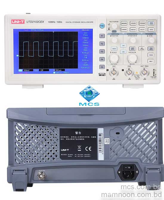 UNI T UTD2102CEX 100Mhz Digital Storage Oscilloscope 2 Channel 1Gs S 3