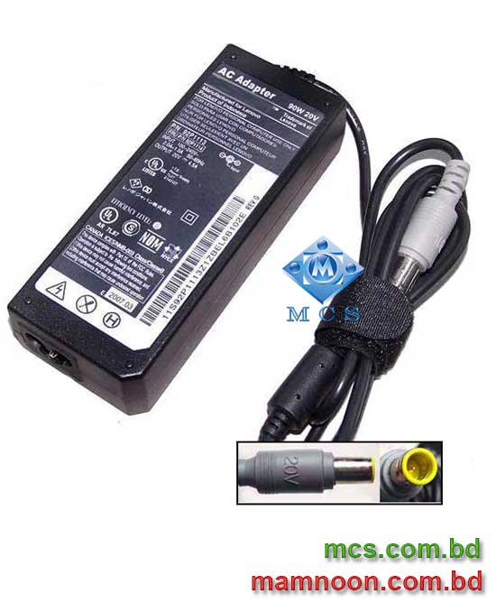 Adapter Charger For Lenovo Laptop 20V 4.5A 90W 5.5mm X 2.5mm OEM