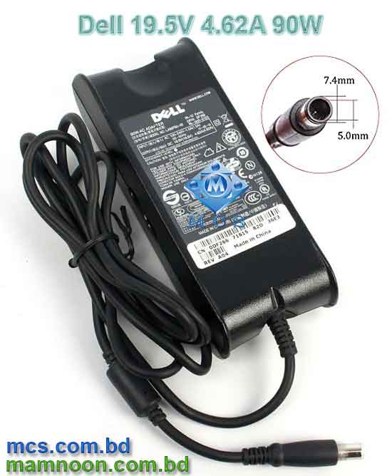 Dell Laptop Adapter 19.5V 4.62A 90W 7.4mm X 5.0mm oem
