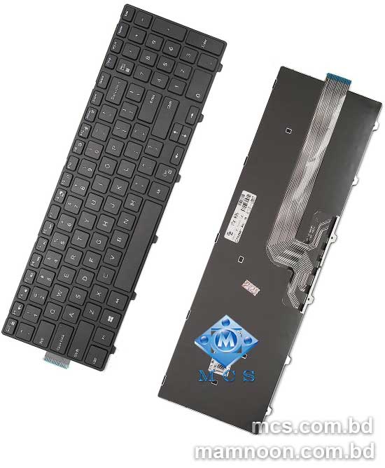 Sierra Blackmon New US Layout with Frame Backlit Laptop Keyboard for Dell Inspiron 15 3000 3541 3542 Series 15 5000 5547 Series Fit OG7P48 PK1313G1B00 NSK-LR0BC 01 Black Wholesale Laptop Keyboard 