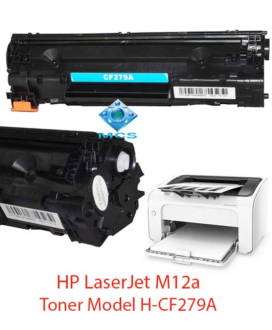 HP LaserJet M12a Printer Toner Model H CF279A 279A 79A Support Sticker Tracing Paper Print