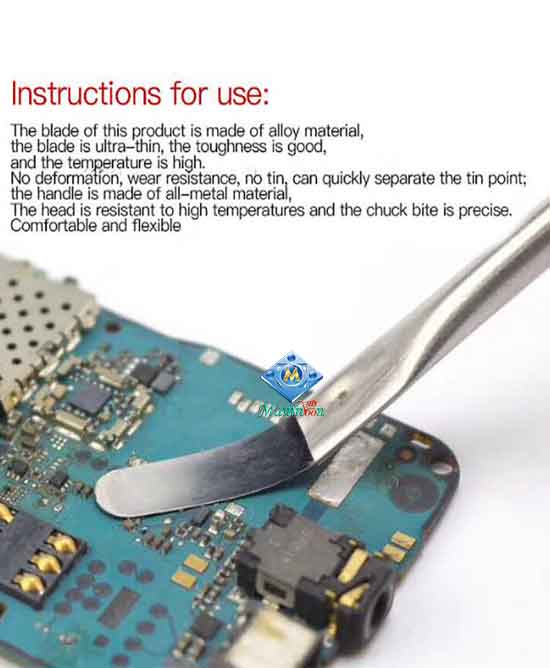 IC Chip Repair Thin Blade Remover with Handle for A8 A9 Processors CPU NAND Flash Motherboard 1