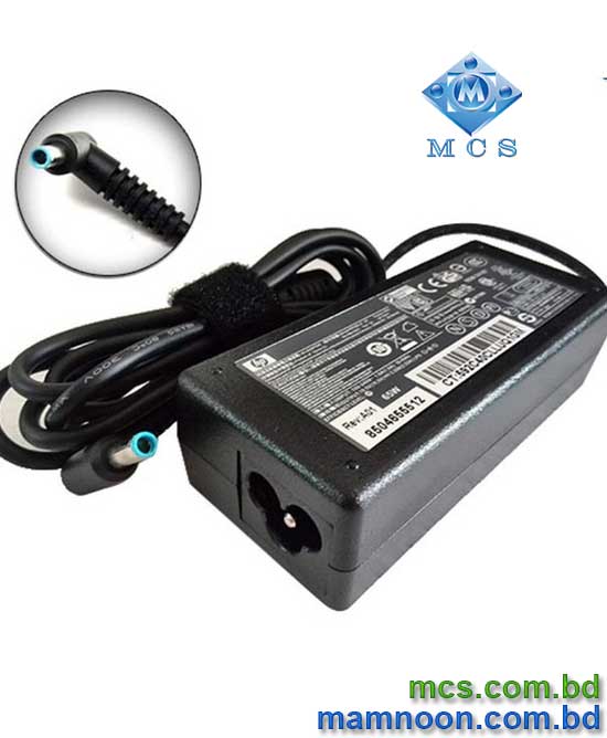 Laptop Adapter Charger For HP 19.5V 3.33A 45W 4.5mm x 3.0mm Blue Port Pin Inside