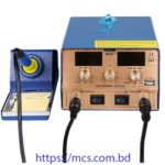 YAOGONG 886D 2 in 1 SMD hot air soldering station temperature Momery Function Rework station 5V 2A USB output 110 220V1