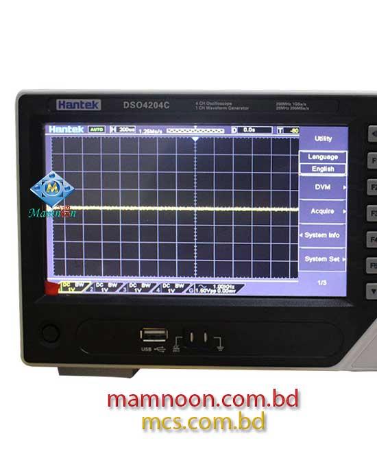 Hantek DSO4204C 200MHz 4Channels Digital Oscilloscope Function Waveform Generator 1