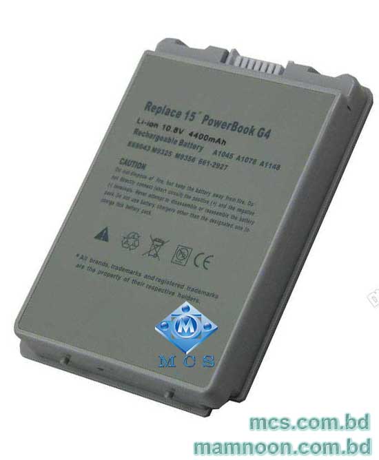 Apple PowerBook 15 inch G4 Battery For A1045 A1078 A1106 A1148 1