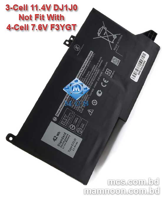 3 Cell Battery For Dell Latitude 12 13 14 7000 Series 7280 7290 7380 7390 7480 7490 DJ1J0 PGFX4 ONFOH 9W9MX M