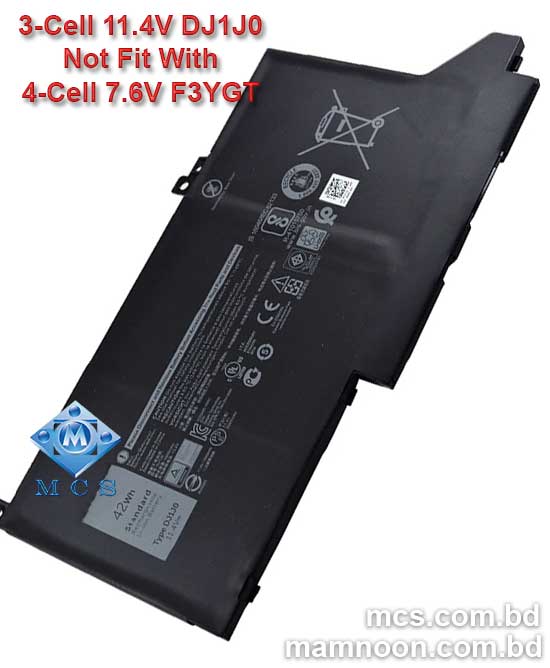 3 Cell Battery For Dell Latitude 12 13 14 7000 Series 7280 7290 7380 7390 7480 7490 DJ1J0 PGFX4 ONFOH 9W9MX