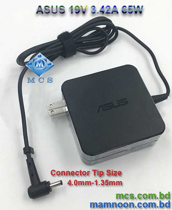 Asus Laptop Adapter Charger 19V 4.32A 65W 4.0mm X 1.35mm m