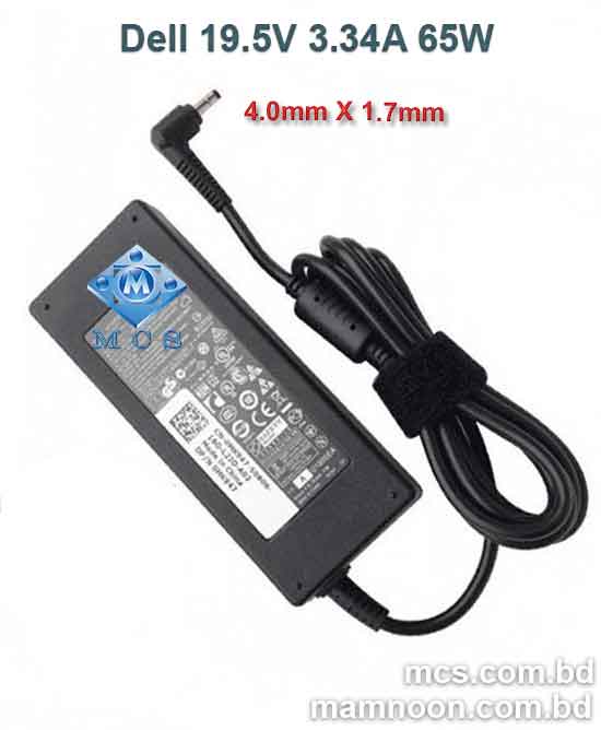 Dell Laptop Adapter Charger 19.5V 3.34A 65W 4.0mm X 1.7mm