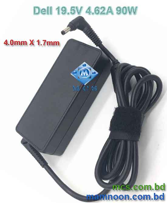 Dell Laptop Adapter Charger 19.5V 4.62A 90W 4.0mm X 1.7mm 1