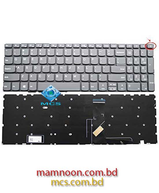 Keyboard For Lenovo IdeaPad 320 15 320 15ABR 320 15AST 320 15IAP 320 15IKB 320S 15ISK 320S 15IKB Gray With Power