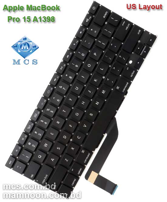 Keyboard For Apple MacBook Pro 15 A1398 Mid 2012 Early 2015 US