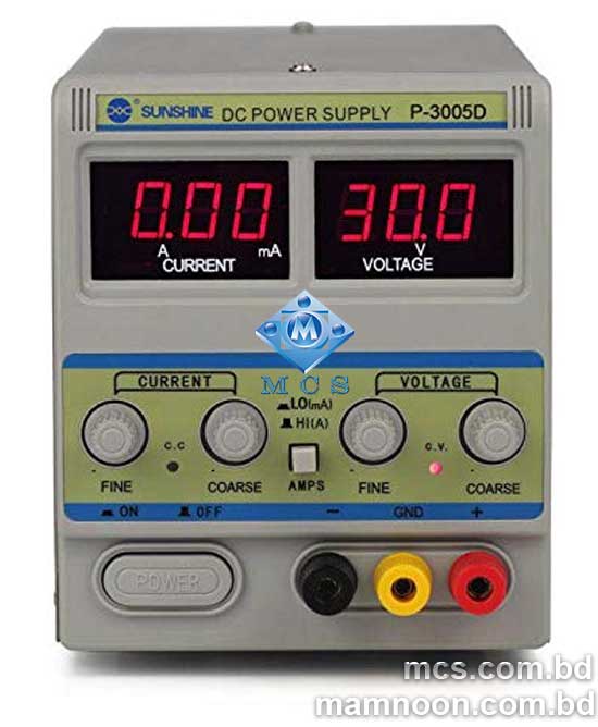 Sunshine P 3005D 30V 5A Adjustable Linear Variable Digital DC Power Supply