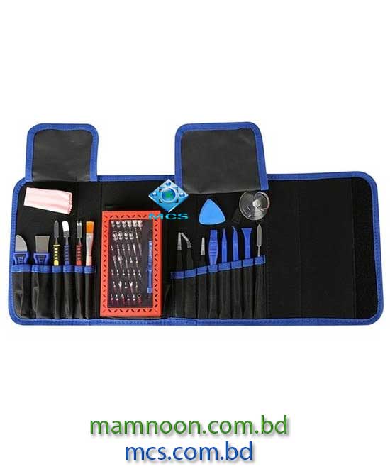 Kaisi K 1766 63 in 1 Magnetic Precision Electronics Screwdriver set With Canvas Bag Tweezers Opening Toll For Laptop Tablet Phone Repair Tool Kit