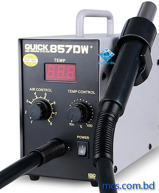 Quick 857DW Adjustable Hot Air Gun 580W Soldering Rework Station 1