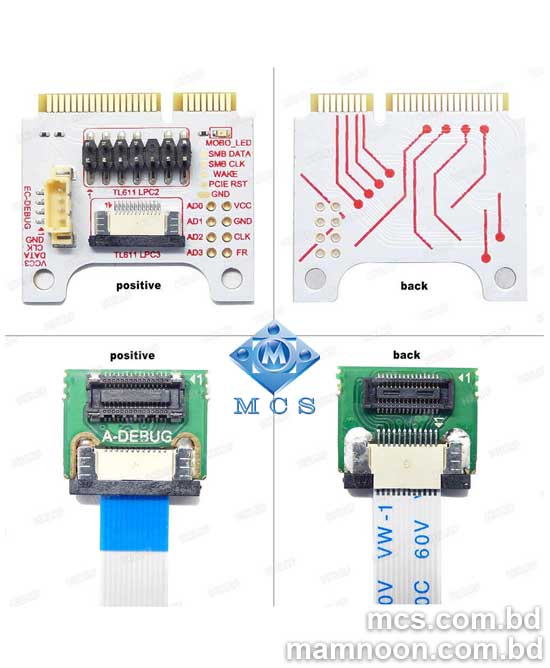 TL611 Pro Universal PCI PCI E Mini PCI E LPC Analyzer Cards 6