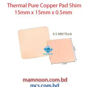 Thermal Pure Copper Pad Shim 15mm x 15mm x 0.5mm