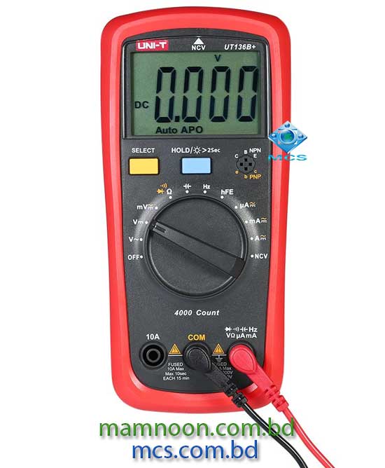 UNI T UT136B Digital Multimeter AC DC Resistance Frequency Auto Range Meter