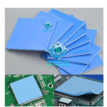 GPU CPU Heatsink Cooling Thermal Conductive Silicone Pad Durable 100mmx100mmx2.5mm