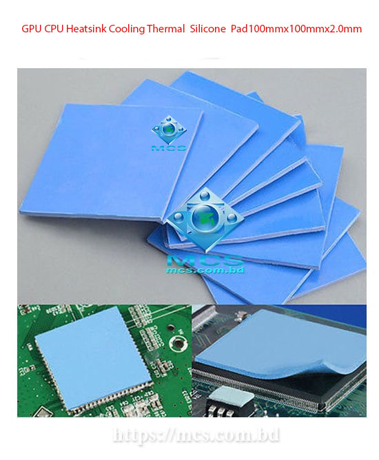 GPU CPU Heatsink Cooling Thermal Conductive Silicone Pad Durable
