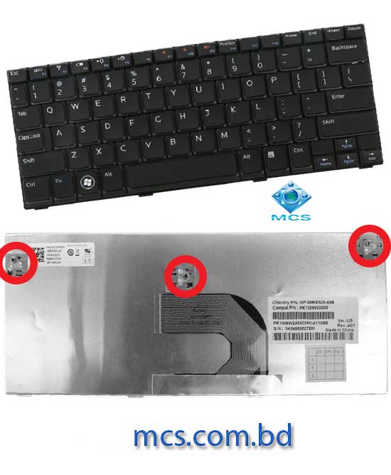 Keyboard For Dell Inspiron Mini 1012 1018 Mini 10 Series Laptop