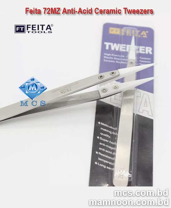 Feita 72MZ Anti Acid Ceramic Stainless Steel Tweezers 1