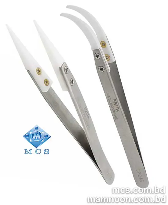 Feita Anti-acid Ceramic Stainless Steel Tweezers 1 Feita Anti-acid Ceramic Stainless Steel Tweezers