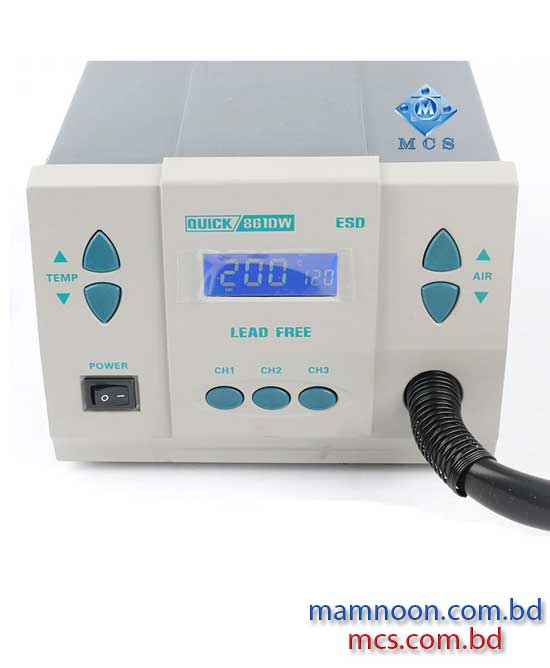 Quick 861DW ESD Hot Air Soldering Station 1000W Welding Rework Station 1
