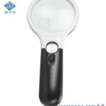6902AB 45X22mm 3X75mm Magnifying Glass Magnifier With 3 LED 3