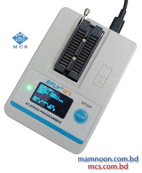 SFLY SP20P High Speed Fully Automatic USB TYPE C OLED Display Programmer Support 1.7V 5V With ISP Interface
