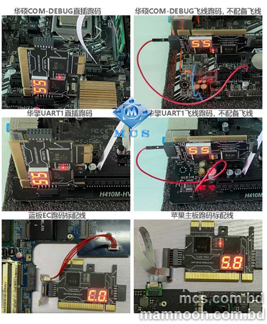 TL631 Pro PC PCI PCI E LPC Diagnostic Analyzer Tester Debug Cards 10
