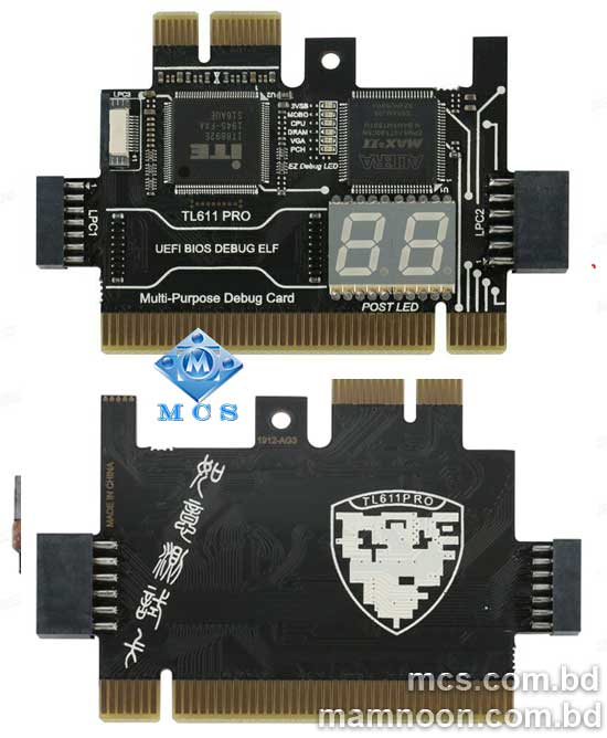 TL631 Pro PC PCI PCI E LPC Diagnostic Analyzer Tester Debug Cards 8