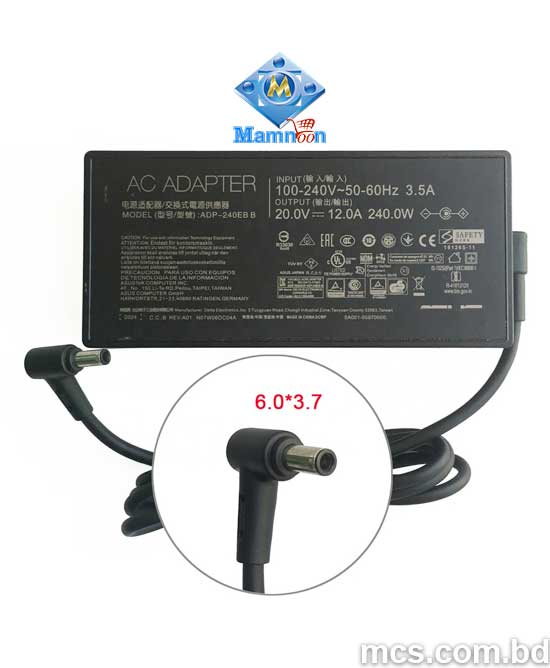 Asus Laptop Adapter 20V 12A 240W