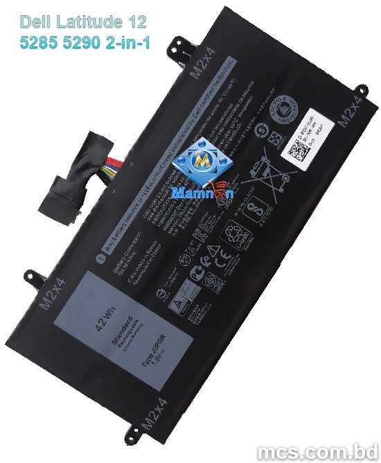 Battery For Dell Latitude 12 5285 5290 2 in 1 PN 1WND8 J0PGR X16TW FTH6F 1
