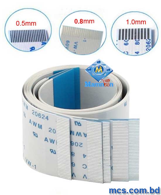 40 Pin Flat Ribbon Cable 1.0mm / 0.8mm / 0.5mm Pitch