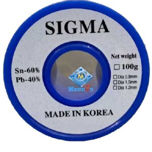 Korean Sigma Solder Wire Tin Lead / Rung – 0.8mm / 0.1mm / 1.2mm Best Quality