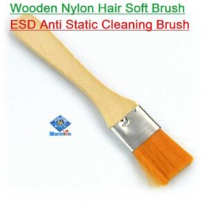 Wooden Nylon Hair ESD Anti Static Soft Cleaning Brush