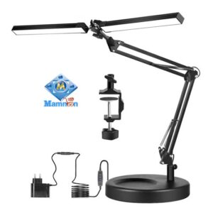 2-in-1 Foldable 2 LED Desk Lamp With Base And Clamp