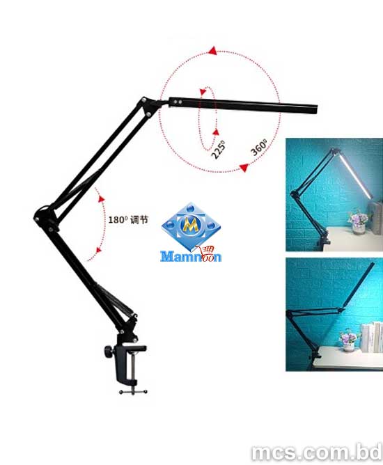 Foldable Desk Lamp Long arm 12W LED 3 Lighting Modes.5
