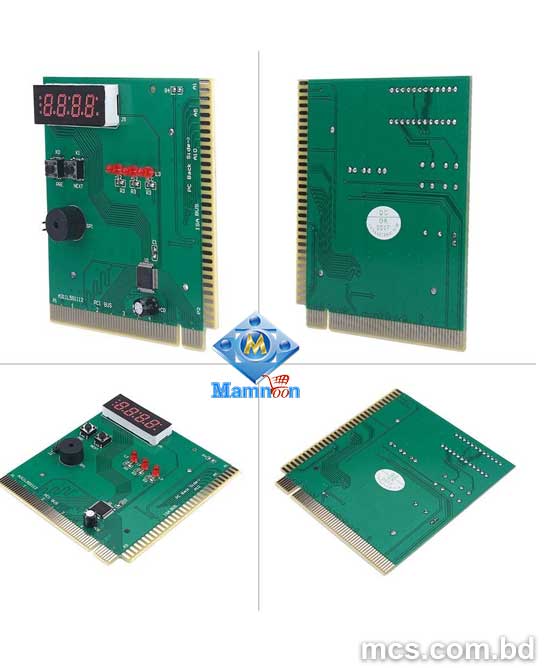 4 Digit PC Motherboard Tester PCI ISA Diagnostic Analyser Card.1