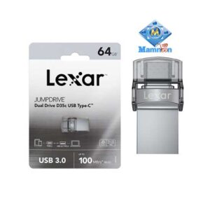 Lexar 64GB JumpDrive Dual Drive D35c USB 3.0 Type-C