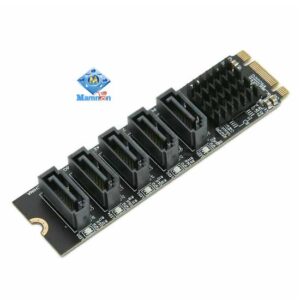 Adapter for 5 ports SATA 7pin Male to M.2 NGFF B-Key