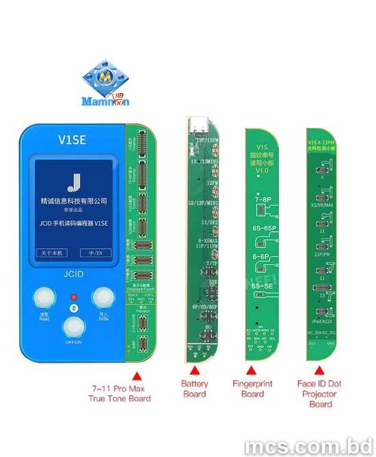 JCID V1SE Programmer Photosensitive Color Touch Shock Battery Fingerprint SN For iPhone 6 13