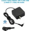 Lenovo Laptop Adapter 20V 2.25A 45W 4.0mm X 1.7mm