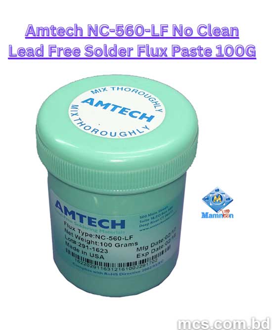 Amtech NC-560-LF No Clean Lead Free Solder Flux Paste