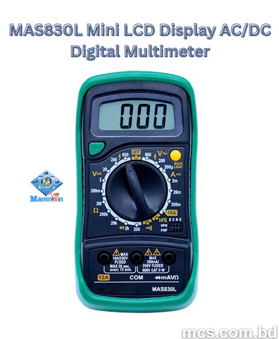 MAS830L Mini LCD Display AC/DC Digital Multimeter