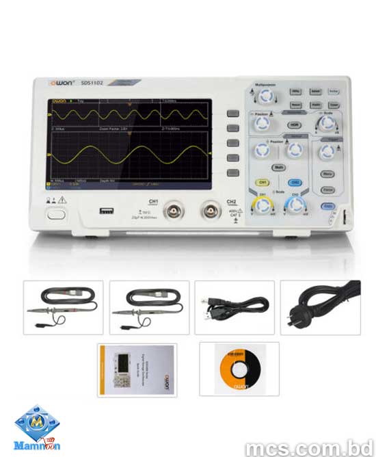 OWON SDS1102 100Mhz 2CH Digital Oscilloscope.7
