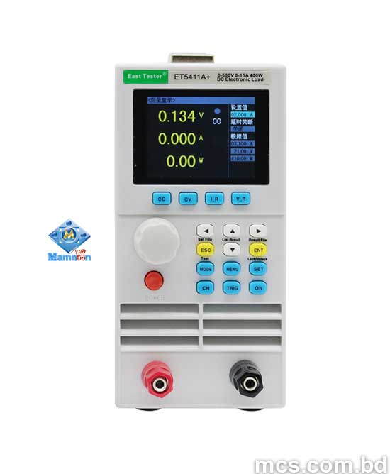 East Tester ET5411A+ 400W 500V 15A 1CH Programmable DC Electronic Load